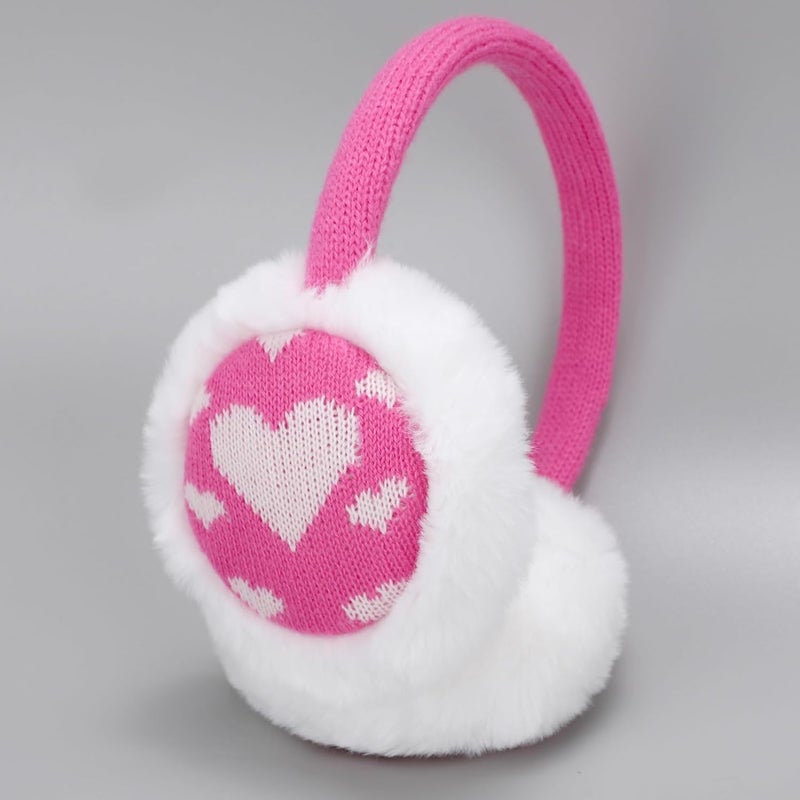Ztl Kids Knit Earmuffs Winter Outdoor Plush Ear Warmers for Boys Girls 4-16 Years - Image 2